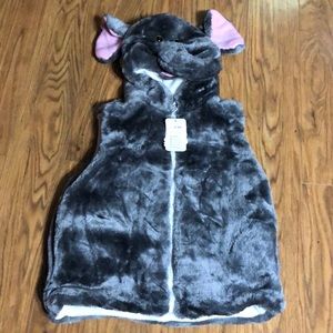 Plush Elephant Sleeveless Vest